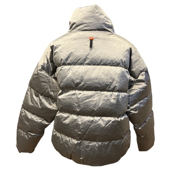 Nike Therma-FIT City series shine puffer jacket boxy silver gray Large NEW NWT - Picture 7 of 12